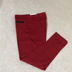 NWT, red knit leggings